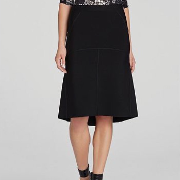 BCBG MaxAzria Manon black A-line skirt - Picture 3 of 4